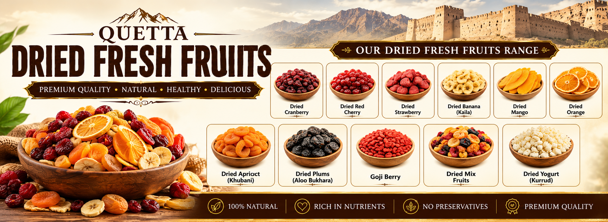 DRIED FRESH FRUITS