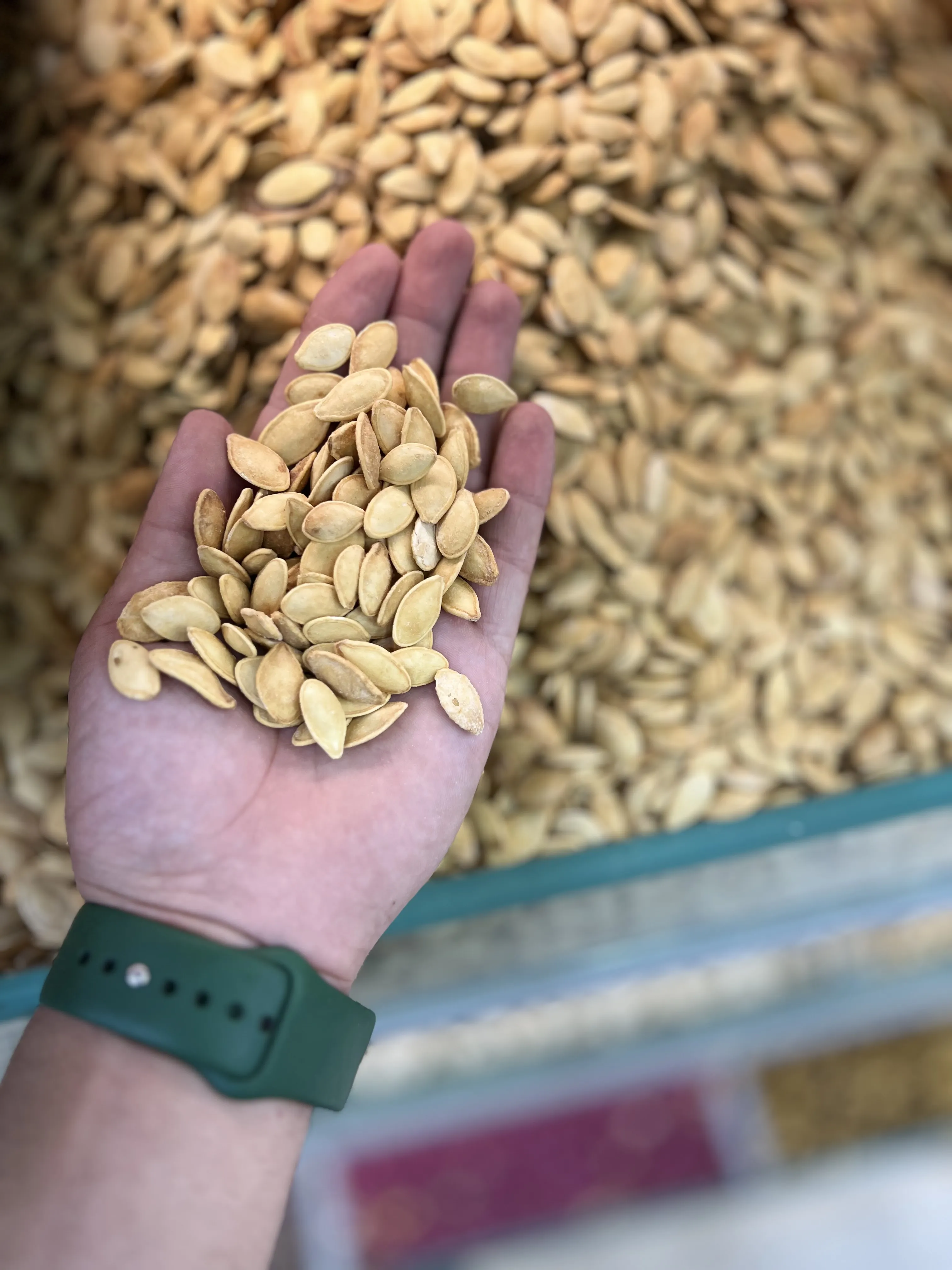 QDF PUMPKIN SEEDS WITH SHELL LEMON ROASTED PREMIUM (BEEJ) 500 GWT